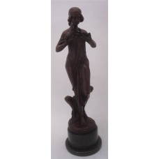 Large Art Deco Bronze Lady - &apos;Nymph of the Woods&apos; by Pittaluga - 52cm High   351738280997
